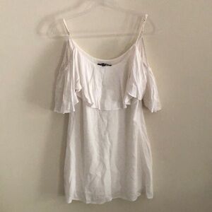 Lulu's White Off The Shoulder Dress